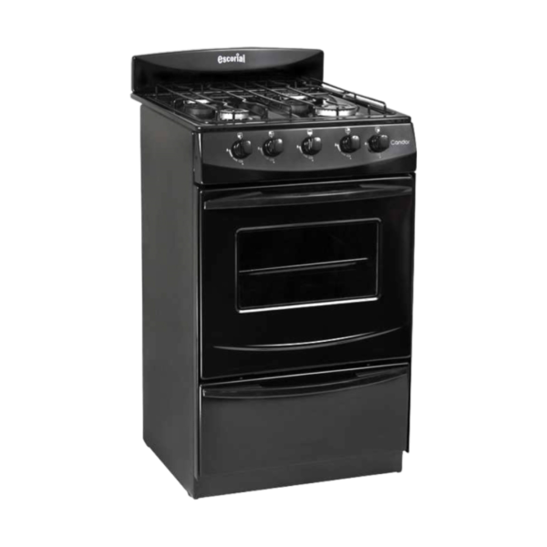 COC2106ESC_2 Cocina Escorial Candor S2 Blanca/Negra Gas Natural