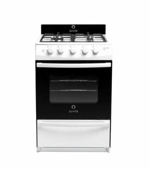 Cocina Escorial Master Style Blanca Multigas Reja de Fundicion