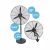 VENTILADOR INDUSTRIAL Kanji 30'' 2 en 1 200w KJH-FI3020001-2 VENTILADOR INDUSTRIAL Kanji 30'' 2 en 1 200w KJH-FI3020001