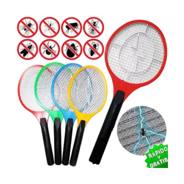 Raqueta Paleta Mata Mosquitos Moscas Recargable Usb