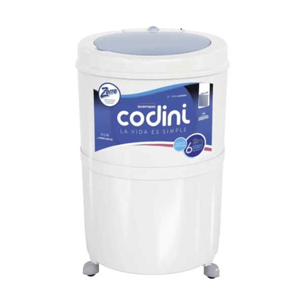 Lavarropas Semiautomático Codini Silent 4054 Blanco 10kg